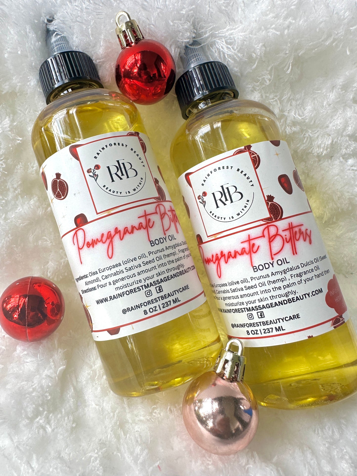 POMEGRANATE BITTERS BODY OIL